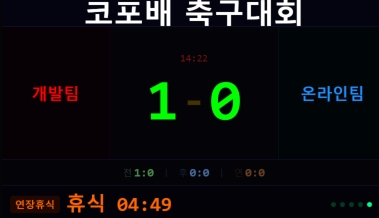 축구장 스코어 보드