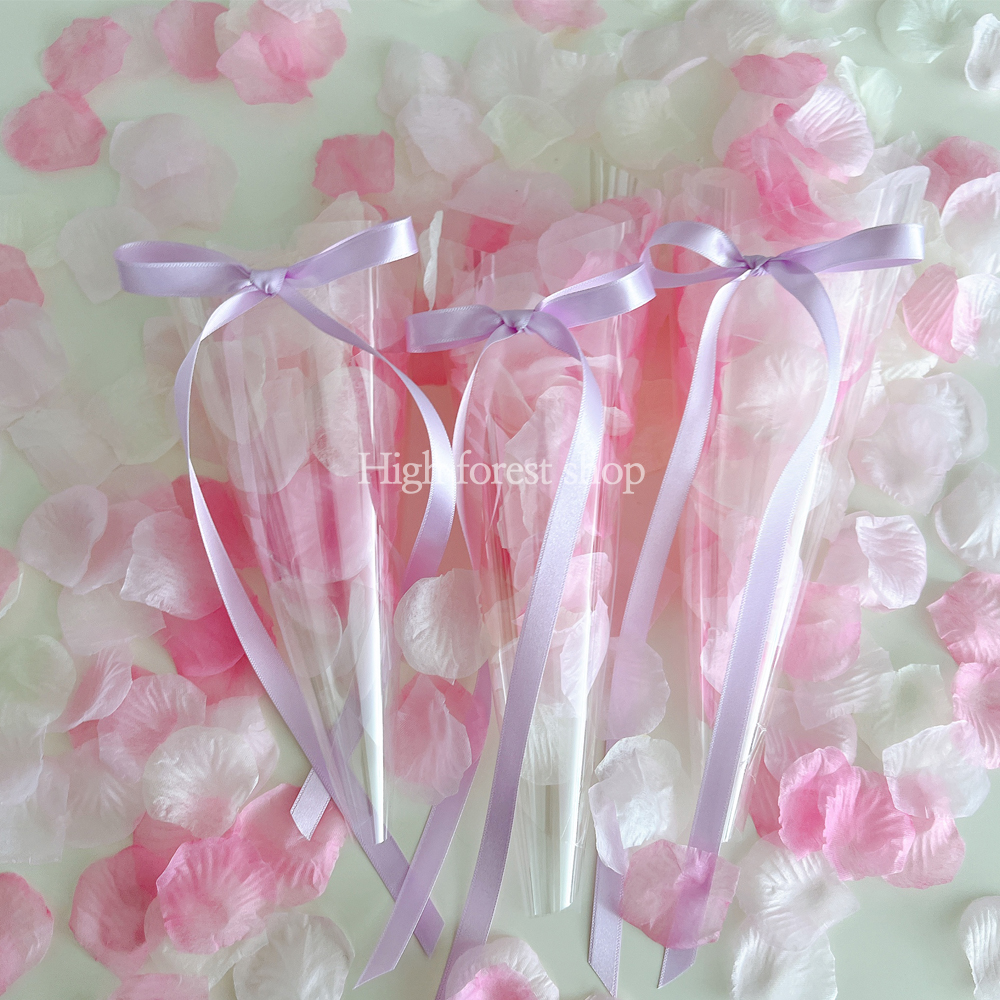 결혼식 플라워샤워 장미꽃잎 컨페티 6세트 꽃잎600장 쇼핑백(여분4set) PS02