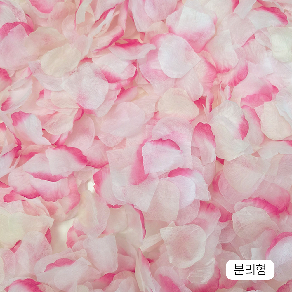장미꽃잎 컨페티 대용량 핑크 혼합 2000p 셀프웨딩 프로포즈 파티 이벤트 바로사용가능