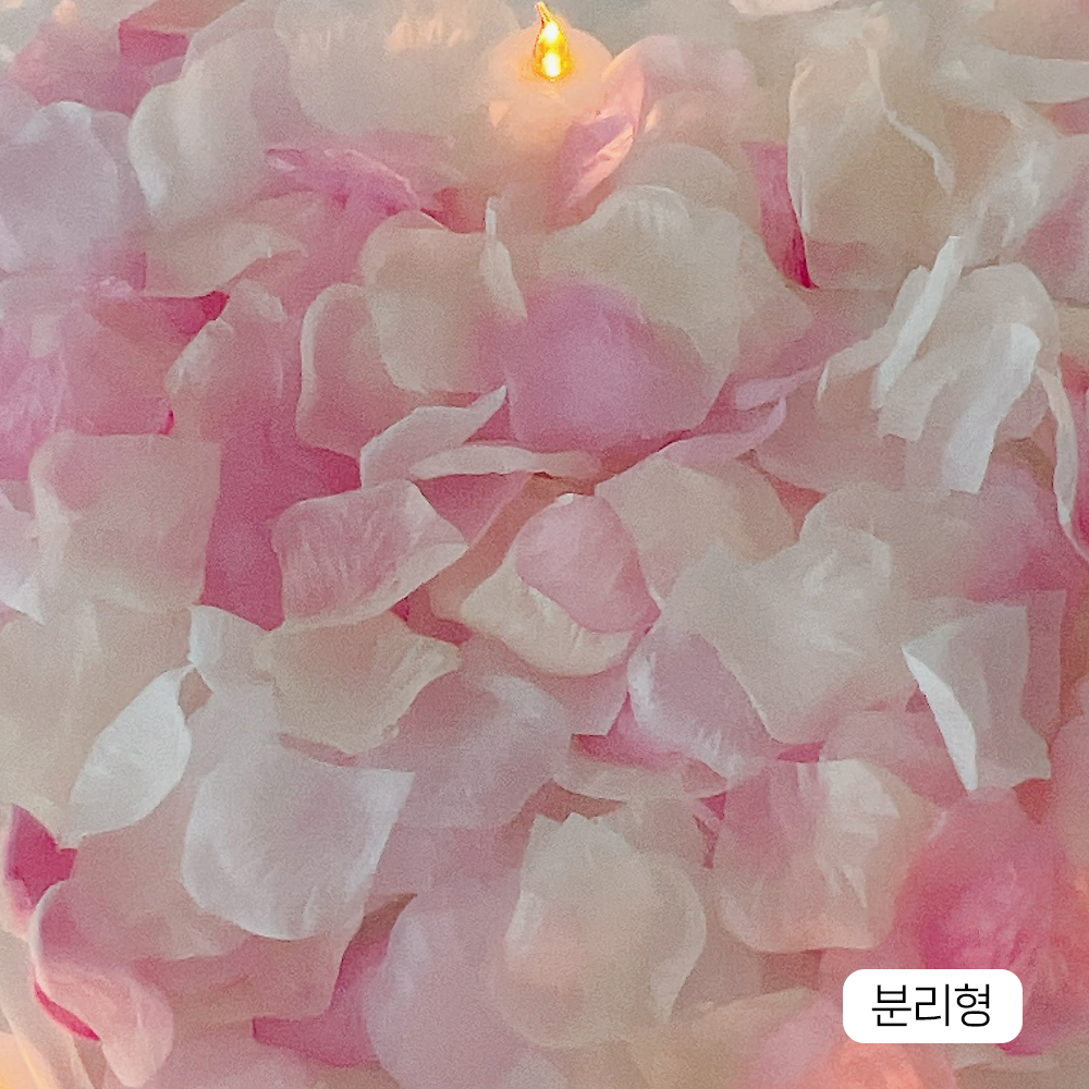 장미꽃잎 컨페티 핑크 혼합 1000p 셀프웨딩 프로포즈 파티 이벤트 바로사용가능
